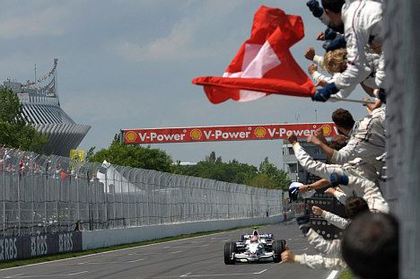 Første sejr i Formel 1 hvor Sauber navnet er involveret